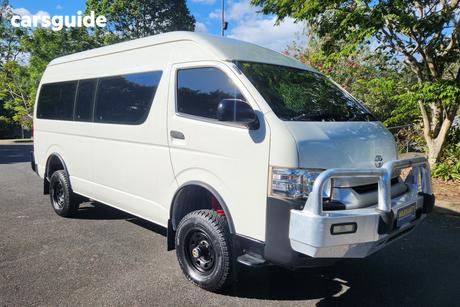 White 2018 Toyota HiAce Bus Commuter