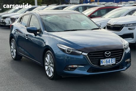 Blue 2017 Mazda 3 Sedan Sp25 Gt