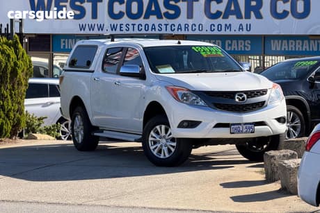 White 2012 Mazda BT-50 Dual Cab Utility Xtr (4X2)