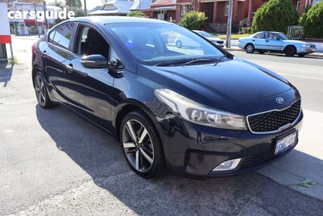 Blue 2017 Kia Cerato Sedan Sport