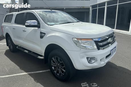 White 2012 Ford Ranger Dual Cab Utility Xlt 3.2 (4X4)