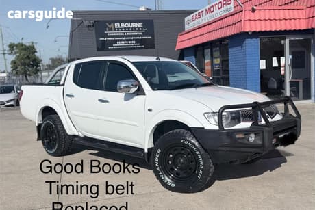 White 2013 Mitsubishi Triton Double Cab Utility Glx-R (4X4)