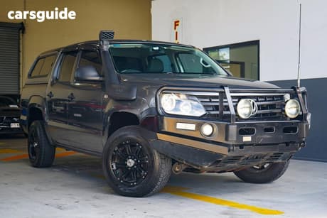 Grey 2013 Volkswagen Amarok Dual Cab Utility Tdi400 (4X4)