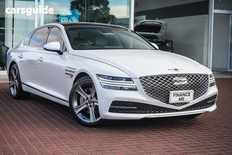 White 2024 Genesis G80 Sedan 3.5T Awd Lux