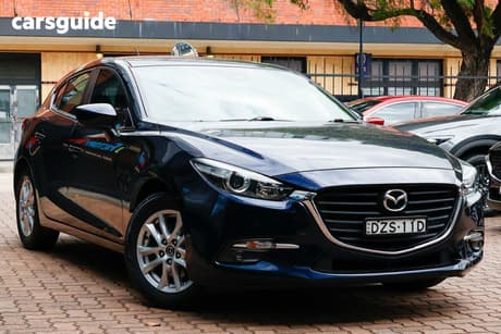Blue 2018 Mazda 3 Hatchback Neo Sport