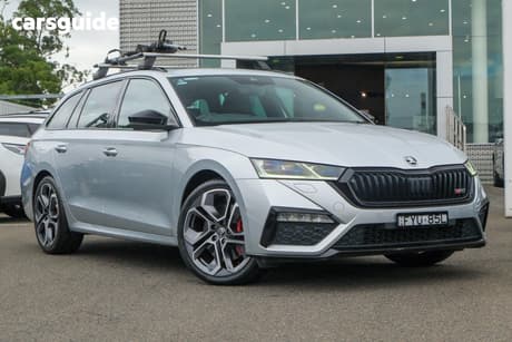 Silver 2021 Skoda Octavia Wagon Rs