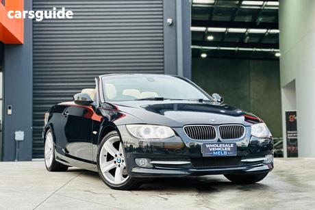 Black 2010 BMW 325I Convertible