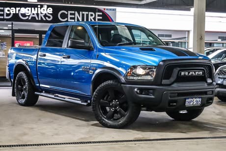 Blue 2020 RAM 1500 Crew Cab Utility Warlock (Black/Grey/Hyd Blue)