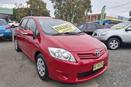 Red 2012 Toyota Corolla Hatchback Ascent