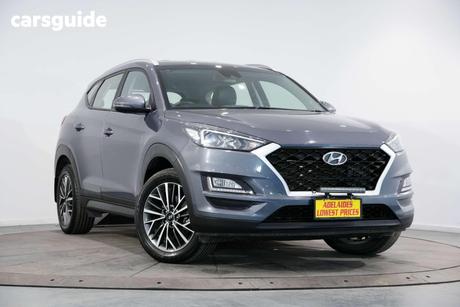 Grey 2020 Hyundai Tucson Wagon Active X (Awd) Black Int