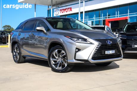 Silver 2016 Lexus RX450H Wagon Sports Luxury Hybrid