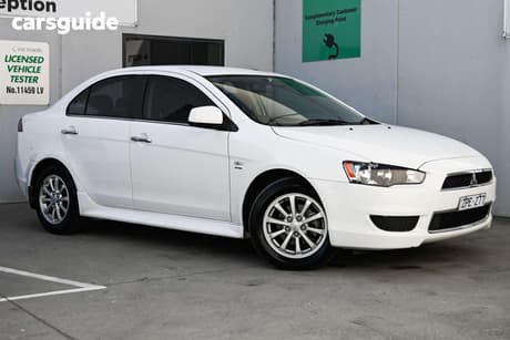 White 2012 Mitsubishi Lancer Sedan Lx