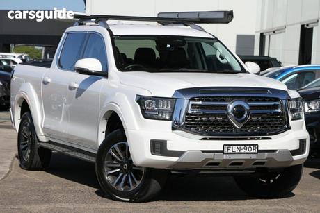White 2024 GWM Cannon Alpha Dual Cab Utility Lux (4X4)