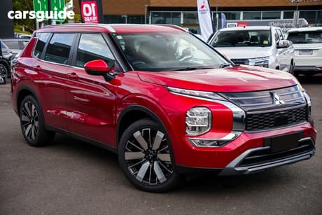Red 2025 Mitsubishi Outlander Wagon Aspire 7 Seat (2Wd)