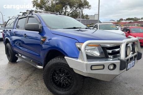 Blue 2012 Ford Ranger Dual Cab Utility Xlt 3.2 (4X4)