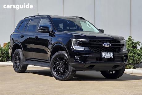 Black 2025 Ford Everest Wagon Sport (Rwd)