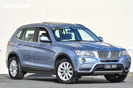 Blue 2012 BMW X3 Wagon Xdrive 30D