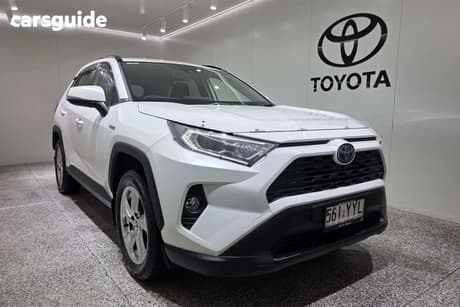 White 2019 Toyota RAV4 Wagon Gxl Awd Hybrid