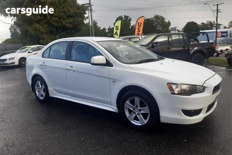 White 2007 Mitsubishi Lancer Sedan Vr
