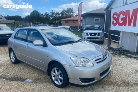 Silver 2005 Toyota Corolla Hatchback Ascent Sport Seca