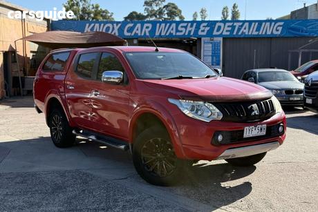 Red 2015 Mitsubishi Triton Dual Cab Utility Gls (4X4)