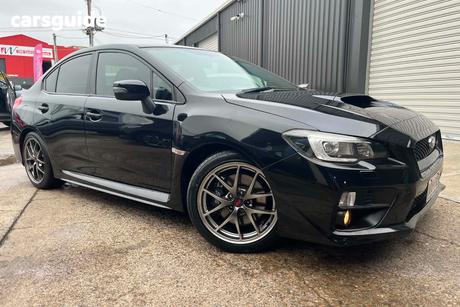 Black 2014 Subaru WRX Sedan Sti Premium