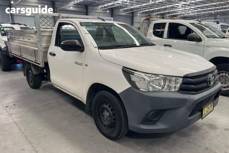 White 2017 Toyota Hilux Cab Chassis Workmate
