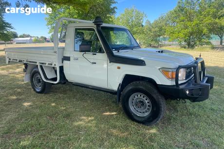 White 2020 Toyota Landcruiser Cab Chassis Workmate