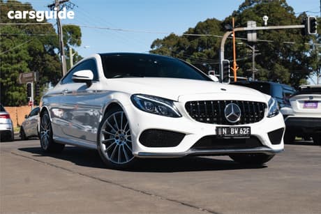 White 2018 Mercedes-Benz C300 Coupe