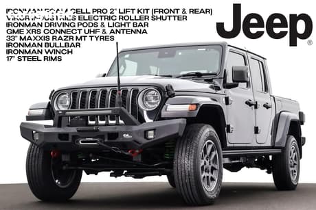 Black 2021 Jeep Gladiator Dual Cab Utility Overland (4X4)