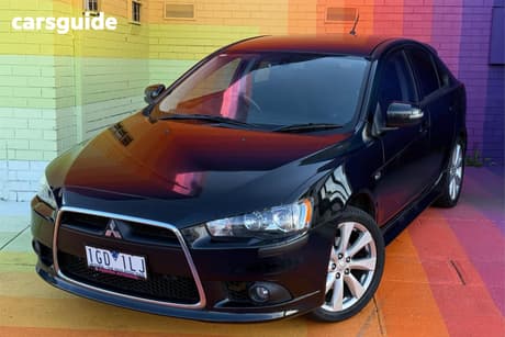 Black 2015 Mitsubishi Lancer Hatchback Gsr Sportback