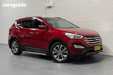 Red 2013 Hyundai Santa FE Wagon Highlander Crdi (4X4)
