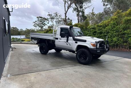 White 2017 Toyota Landcruiser Workmate (4X4) 2 Seat