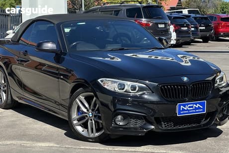 Black 2015 BMW 228I Convertible M Sport