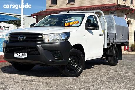 White 2020 Toyota Hilux Cab Chassis Workmate