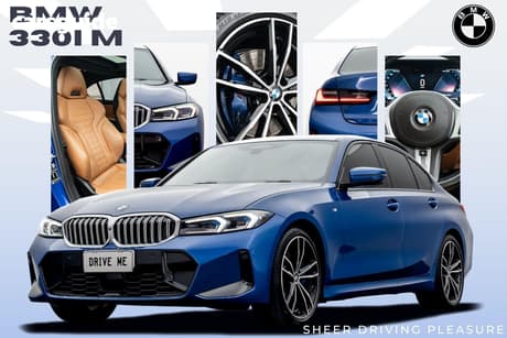 Blue 2023 BMW 330I Sedan M Sport