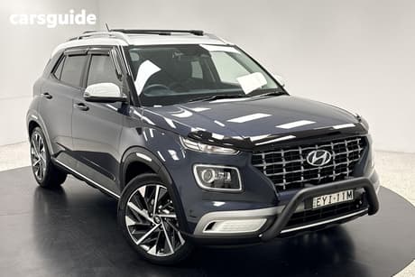 Blue 2023 Hyundai Venue Wagon Elite (Black) Two-Tone Roof
