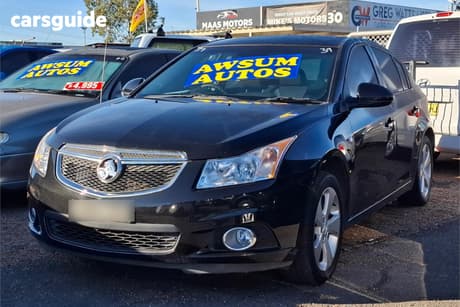 Black 2014 Holden Cruze Hatchback Equipe