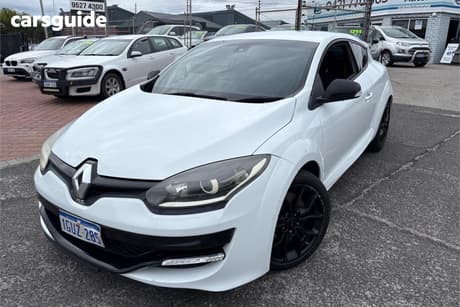 White 2015 Renault Megane Coupe Rs 265 Cup