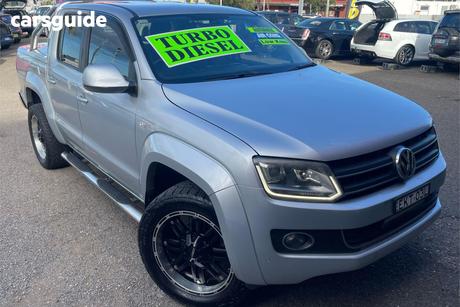 Silver 2016 Volkswagen Amarok Dual Cab Utility Tdi420 Highline (4X4)