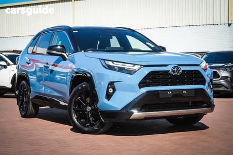 Blue 2024 Toyota RAV4 Wagon Xse (2Wd) Hybrid Premium Paint