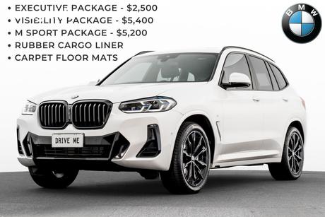 White 2022 BMW X3 Wagon Xdrive30I M Sport