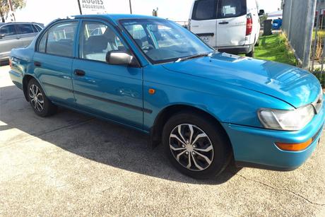 Green 1997 Toyota Corolla Sedan Conquest