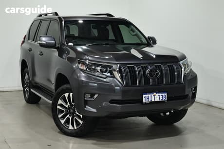 Grey 2021 Toyota Landcruiser Prado Wagon Vx Flat Tailgate