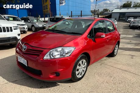 Red 2011 Toyota Corolla Hatchback Ascent