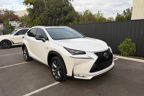 White 2014 Lexus NX300H Wagon F Sport Hybrid (Awd)