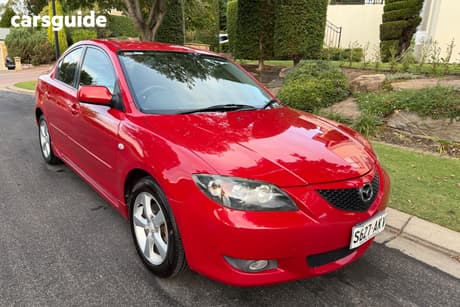 Red 2006 Mazda 3 Sedan Maxx Sport