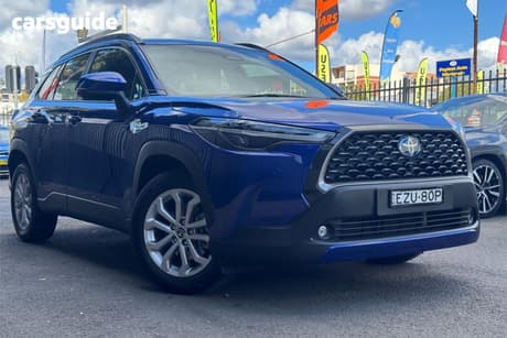 Blue 2023 Toyota Corolla Cross Wagon Gxl 2Wd Hybrid