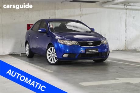 Blue 2009 Kia Cerato Sedan Sli