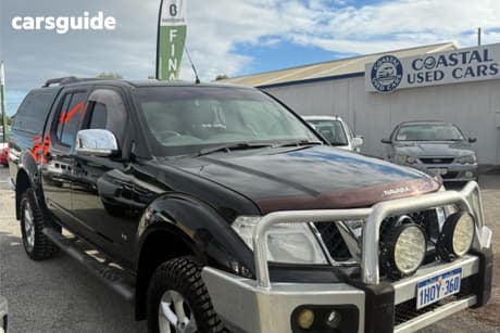 Black 2011 Nissan Navara Dual Cab Utility St-X 550 (4X4)